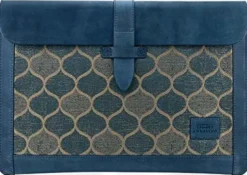 Londo Londo Torba na rękaw z prawdziwej skóry na MacBook Pro & Air 13,3 i 13 cali (niebieski) OTTO187
