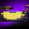 LORGAR KBP7075W Wireless 75% Mechanical Gaming Keyboard Pro Black/yellow EN layout LRG-KBP7075W-YL-US