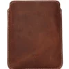 LURESKO Skórzane etui na ebook Pocketbook Touch Lux 4/5 (brąz vintage , biała nić)
