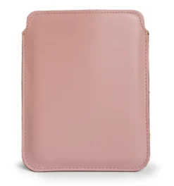 LURESKO Skórzane etui na ebook Pocketbook Touch Lux 4/5 (różowy gładki, różowa nić)