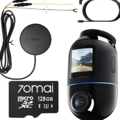 70mai 4K Omni X800 Czarna + karta 70mai microSD 128GB + UP04