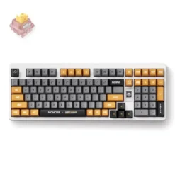 MCHOSE x Unbox Therapy - UT98 klawiatura Gaming USB + RF Wireless + Bluetooth Biały HW-UT98-4
