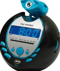 Metronic radio budzik czarny / niebieski 477016