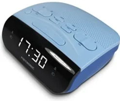 Metronic 477033 Radiowecker Duo Colors LED Anzeige Blau/Schwarz