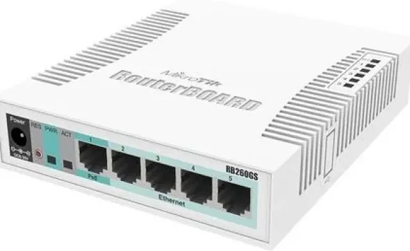 MikroTik CSS106-5G-1S | Switch | 5x RJ45 1000Mb/s, 1x SFP CSS106-5G-1S