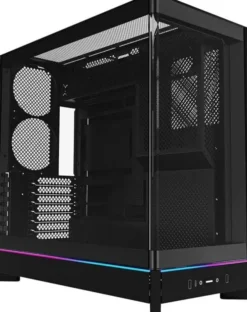 Montech HS02 PC-Gehäuse, Midi-Tower, ATX, Tempered Glass, ARGB - schwarz