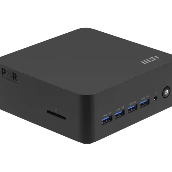 MSI Cubi AI 8M-008BEU Sześcian Czarny 8645HS AMD SoC 4,3 GHz Wbudowane głośniki CUBI Z AI 8M-008BEU