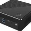 MSI CUBI N ADL S-225BEU komputer typu barebone Wielkość PC 0.5L Czarny N100