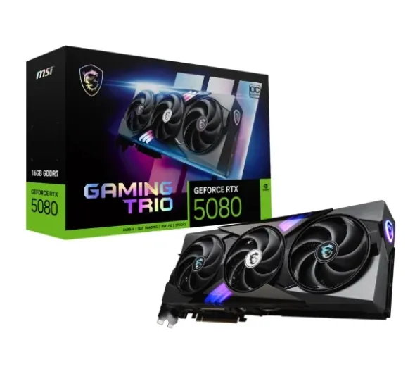 MSI GeForce RTX 5080 Gaming Trio OC 16GB GDDR7 256bit DLSS 4