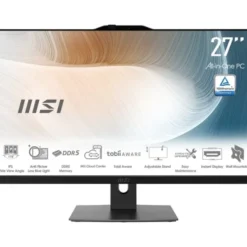 MSI Modern AM272P 1M-855EU Intel Core 5 120U 68,6 cm (27") 1920 x 1080 px All-in-One PC 16 GB DDR5-SDRAM 512 GB SSD Windows 11 Pro Wi-Fi 6E (802.11ax) Czarny