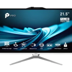 MSI Pro AP222T 14M-623EU Intel® Pentium® Gold G7400 54,6 cm (21.5") 1920 x 1080 px Ekran dotykowy All-in-One PC 8 GB DDR4-SDRAM 128 GB SSD Windows 11 Pro Wi-Fi 5 (802.11ac) Biały