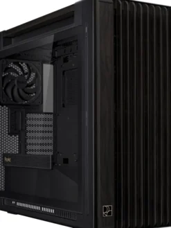 Obudowa Asus ASUS case PROART PA602 WOOD TG PWM BLACK, Mid Tower, průhledná bočnice, černá