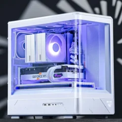 Obudowa Jonsbo D200 Midi-Tower, mATX, Tempered Glass, Mini Temp Display - biały D200 WHITE