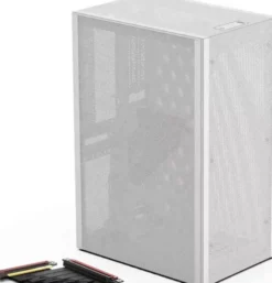 Obudowa Ssupd Meshlicious Biała + Riser PCIE 4.0 (G99.OE759FMW4.00)
