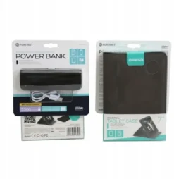 OMEGA Etui do tabletu TABLET/E-BOOK 7&quot MARYLAND BLACK + POWER BANK 7200
