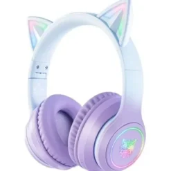 ONIKUMA B90 fioletowe KOCIE USZY RGB