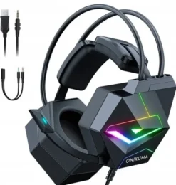 Onikuma Gamingowe X20 czarne X20 Black N