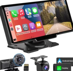 Ottocast Przenośny wyświetlacz samochodowy 10" Kamera 2K Apple Carplay Android Auto