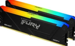 Pamięć Kingston Fury Beast RGB, DDR4, 64 GB, 3200MHz, CL16 KF432C16BB2AK2/64