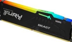 Pamięć Kingston Fury Beast RGB, DDR5, 16 GB, 6000MHz, CL30 KF560C30BBEA-16