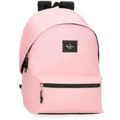 Pepe Jeans Aris Colorful Dwukomorowy Plecak Na Laptopa 15,6 cala Różowy 31 x 44 x 17,5 cm Poliester by Joumma Bags, Różowy kolor, dwukomorowy plecak na laptopa