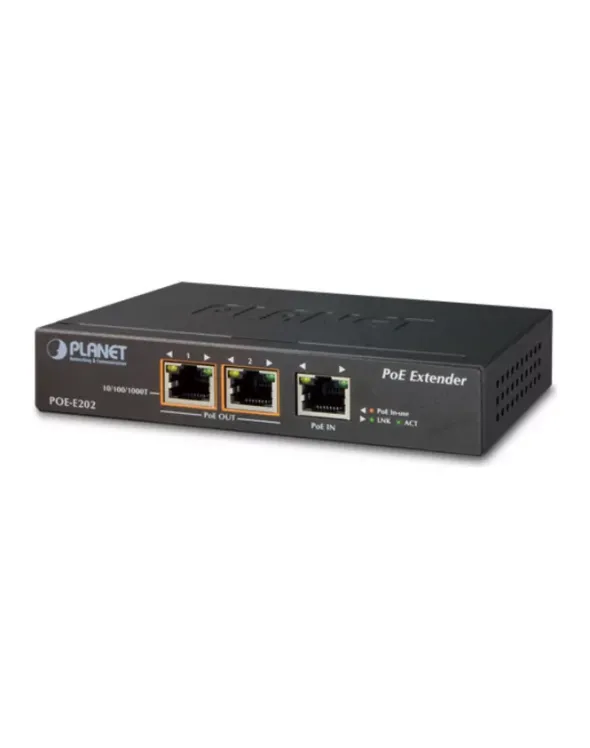 POE-E202 EXTENDER PoE; 2xPoE; 1xPoE+