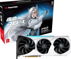 POWERCOLOR Hellhound Reva AMD Radeon RX 9070 XT 16GB GDDR6 x HDMI 2.1b 3 x DisplayPort 2.1a RX9070XT 16G-L/OC/REVA