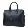 PUCCINI Torba Na Laptopa Damska Czarna z Ozdobnym Brelokiem BAXP00261-1
