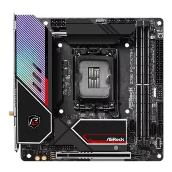 Płyta główna ASRock Z790 PG-ITX/TB4 Rodzina procesorów Intel, Gniazdo procesora LGA1700, DDR5 DIMM, Gniazda pamięci 2, Obsługiwane interfejsy