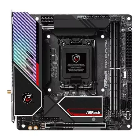 Płyta główna ASRock Z790 PG-ITX/TB4 Rodzina procesorów Intel, Gniazdo procesora LGA1700, DDR5 DIMM, Gniazda pamięci 2, Obsługiwane interfejsy