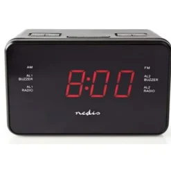 Radiobudzik NEDIS CLAR002BK Czarny