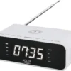Radiobudzik z ładowarką bezprzewodową Adler AD 1192W Bluetooth AUX - biały