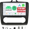 Radio 2din Nawigacja Android Ford Focus Mk2 2 Ii 6/128 Gb Dsp Carplay Lte