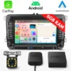 Radio 6gb Ram Do Volkswagen Seat Skoda Passat B6 B7 Golf 5 V 6 Usb Android