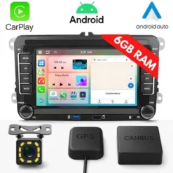 Radio 6gb Ram Do Volkswagen Seat Skoda Passat B6 B7 Golf 5 V 6 Usb Android
