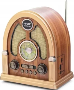 Radio Kuchenne Vintage FM akumulatorowe z Bluetooth USB do Salonu