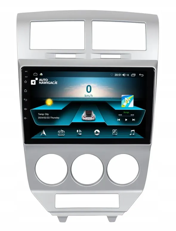 RADIO NAWIGACJA GPS DODGE CALIBER 2006-2011 ANDROID