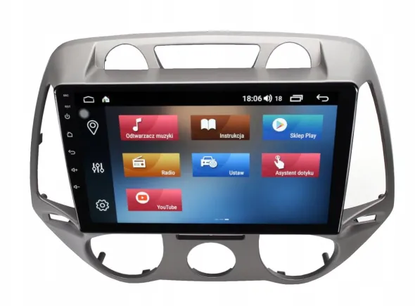RADIO NAWIGACJA GPS HYUNDAI I20 2008-2012 ANDROID
