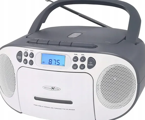 Radioodtwarzacz Reflexion Reflexion RCR2260 Boombox weiß/grau