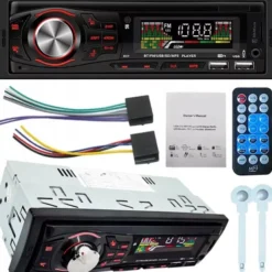 Radio Samochodowe Bluetooth Fm Usb Sd Mp3 Aux 1Din He-6609