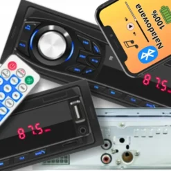 Radio Samochodowe 1-DIN Bluetooth USB Mp3 FM SD Mikrofon