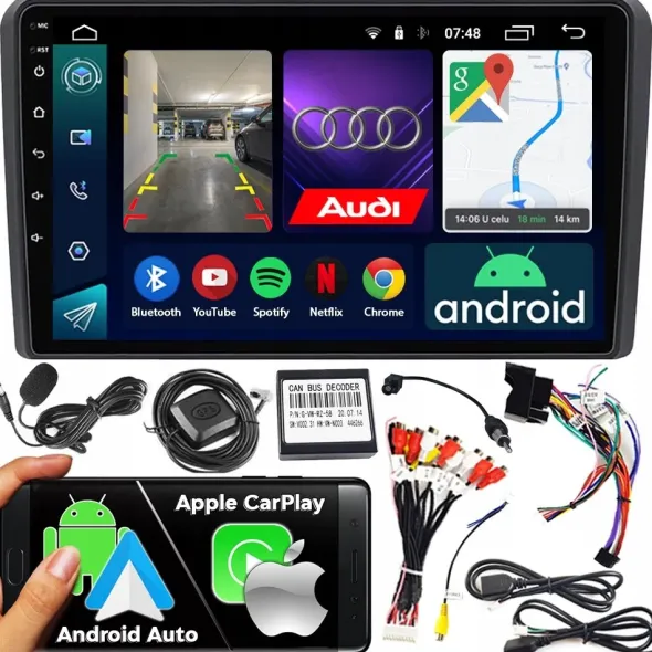 Radio samochodowe 2DIN NCS RS-305 AUDI A3 8P 2003-2012 Android nawigacja