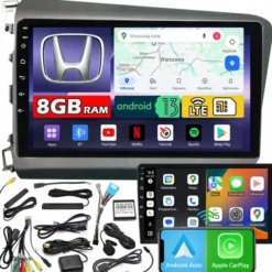 Radio samochodowe NCS ZQ9 HONDA CIVIC 9 2012-2015 Android nawigacja 8GB LTE