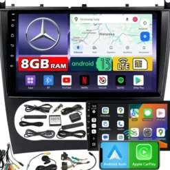 Radio samochodowe NCS ZQ9 MERCEDES-BENZ W203 W209 2000-2007 Android 8GB LTE