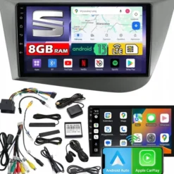 Radio samochodowe NCS ZQ9 SEAT LEON 2 II 2004-2012 Android 8GB LTE