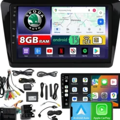 RADIO SAMOCHODOWE NCS ZQ9 SKODA RAPID 2012-2020 ANDROID 8GB LTE