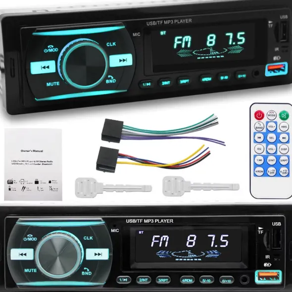 Radio Samochodowe Podświetlane Aw1003