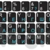 Reinston ENAK001 naklejki na klawiaturę cyrylica ukraińska i rosyjska ENAK001