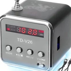 Retoo Głośnik Bezprzewodowy Przenośny Mini Radio Fm Led