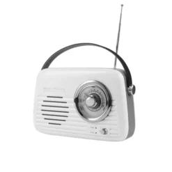 Retro Radio Z Głośnikiem Bluetooth Vintage Cuisine - Białe